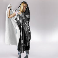 Personalised New Zealand Potae Pango Cricket Hooded Blanket Special Maori Hei Tiki Tribal Tattoo LT9 - Polynesian Pride