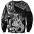 Personalised New Zealand Potae Pango Cricket Sweatshirt Special Maori Hei Tiki Tribal Tattoo