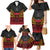 Custom Papua New Guinea Cricket Family Matching Mermaid Dress and Hawaiian Shirt PNG Emblem Mix Polyneisan Pattern