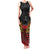 Custom Papua New Guinea Cricket Family Matching Tank Maxi Dress and Hawaiian Shirt PNG Emblem Mix Polyneisan Pattern