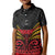 Custom Papua New Guinea Cricket Kid Polo Shirt PNG Emblem Mix Polyneisan Pattern