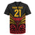 Custom Papua New Guinea Cricket Rugby Jersey PNG Emblem Mix Polyneisan Pattern