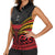 Custom Papua New Guinea Cricket Women Sleeveless Polo Shirt PNG Emblem Mix Polyneisan Pattern