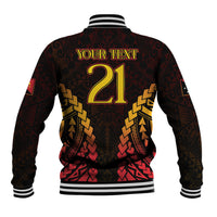 Custom Papua New Guinea Cricket Baseball Jacket Go Barramundis