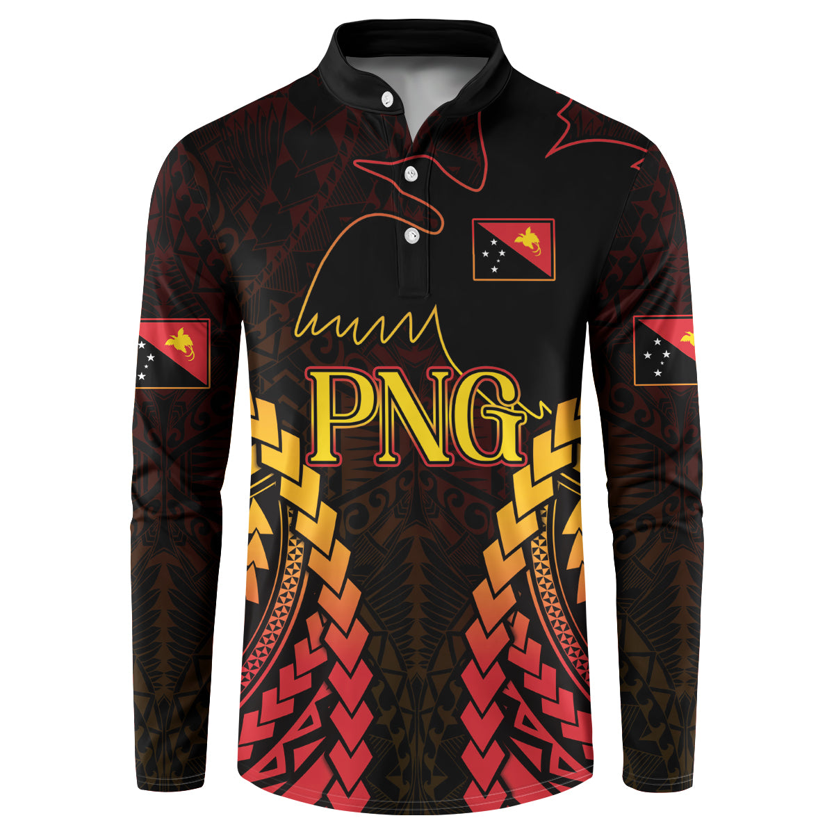 Custom Papua New Guinea Cricket Button Sweatshirt Go Barramundis