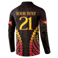 Custom Papua New Guinea Cricket Button Sweatshirt Go Barramundis