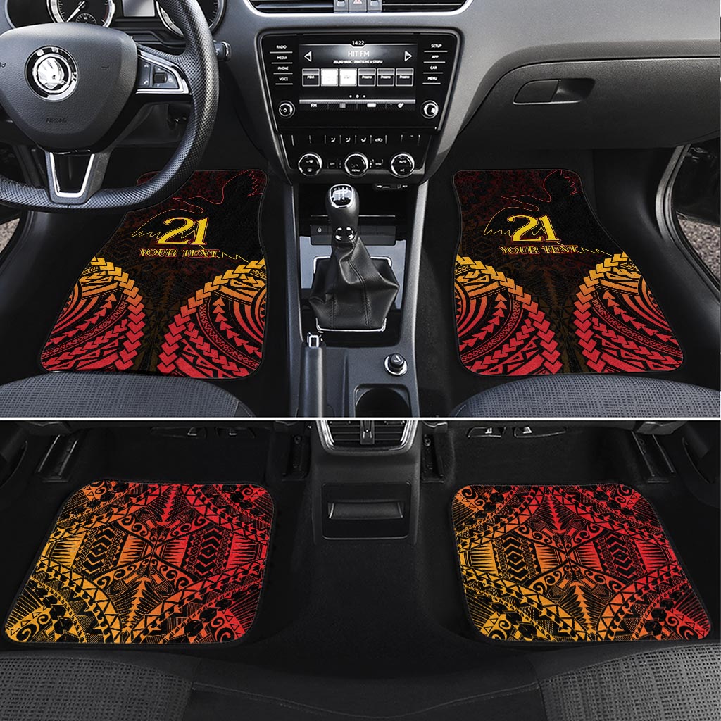 Custom Papua New Guinea Cricket Car Mats Go Barramundis