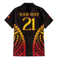 Custom Papua New Guinea Cricket Family Matching Mermaid Dress and Hawaiian Shirt Go Barramundis