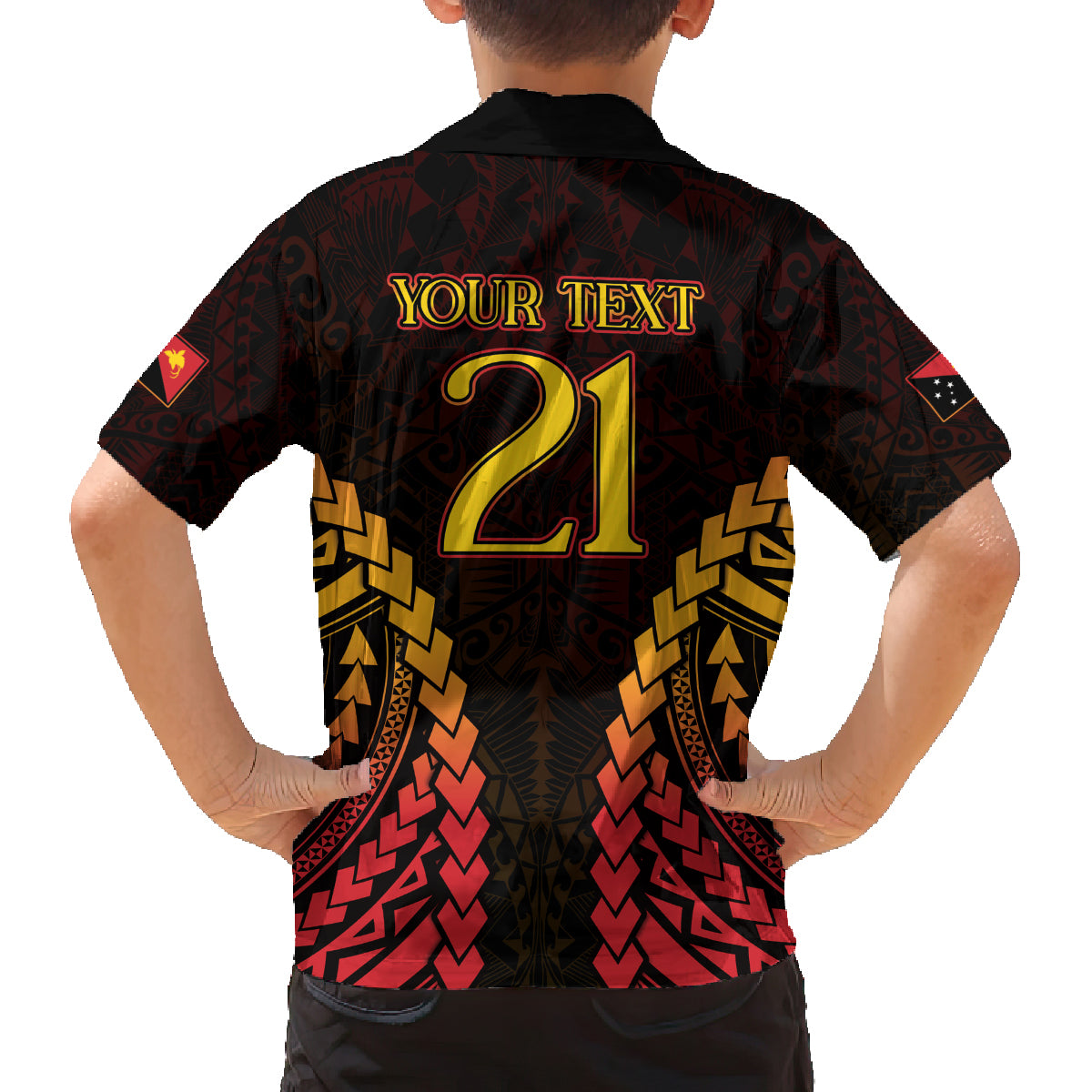 Custom Papua New Guinea Cricket Family Matching Puletasi and Hawaiian Shirt Go Barramundis LT9 - Polynesian Pride