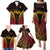Custom Papua New Guinea Cricket Family Matching Puletasi and Hawaiian Shirt Go Barramundis