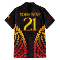 Custom Papua New Guinea Cricket Family Matching Puletasi and Hawaiian Shirt Go Barramundis LT9 - Polynesian Pride