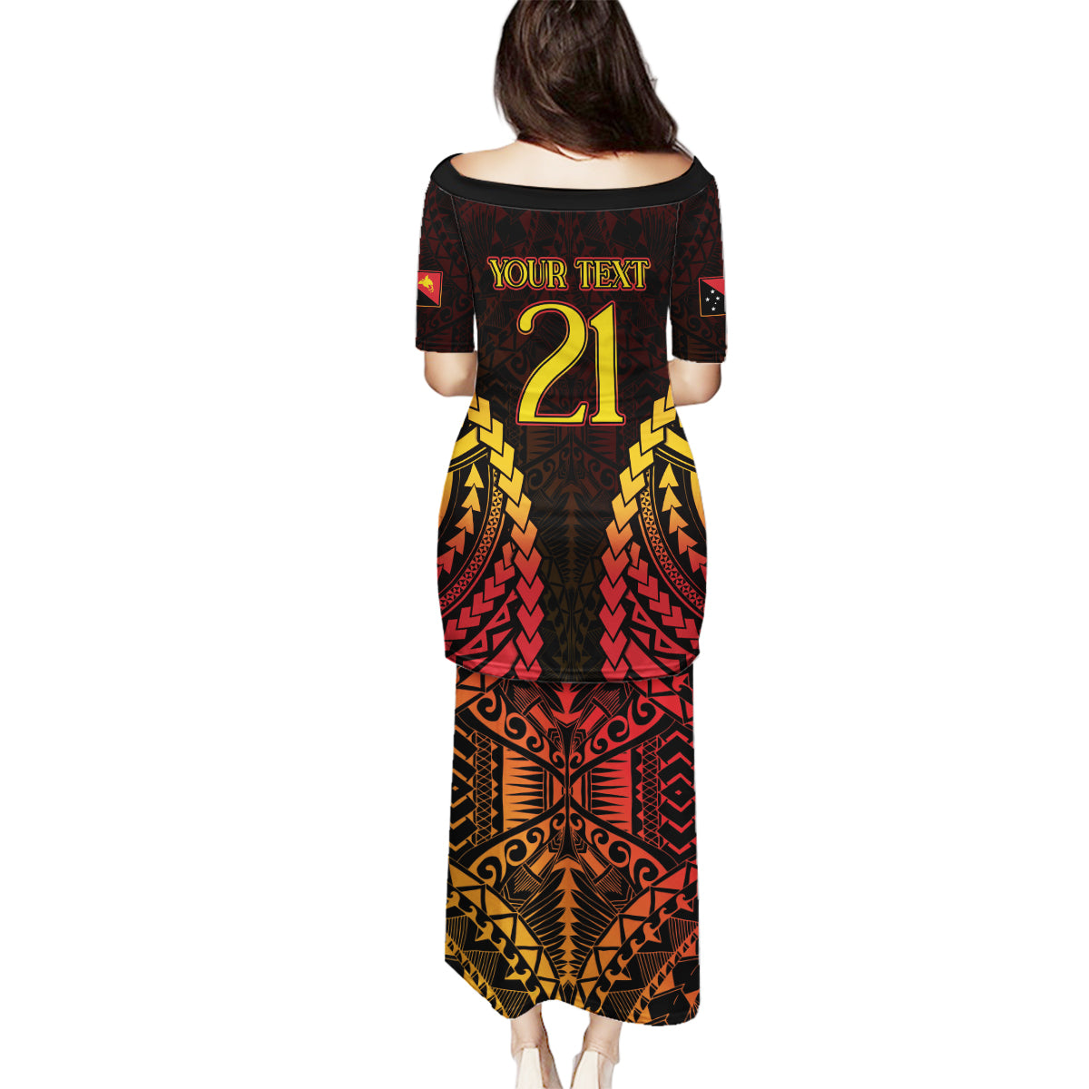 Custom Papua New Guinea Cricket Family Matching Puletasi and Hawaiian Shirt Go Barramundis LT9 - Polynesian Pride