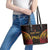 Custom Papua New Guinea Cricket Leather Tote Bag Go Barramundis