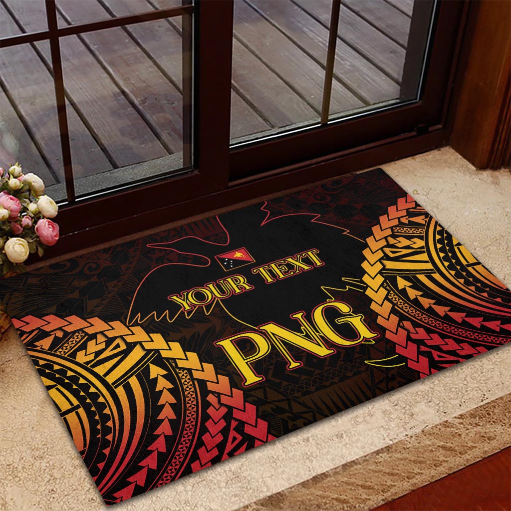 Custom Papua New Guinea Cricket Rubber Doormat Go Barramundis