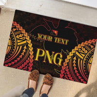 Custom Papua New Guinea Cricket Rubber Doormat Go Barramundis