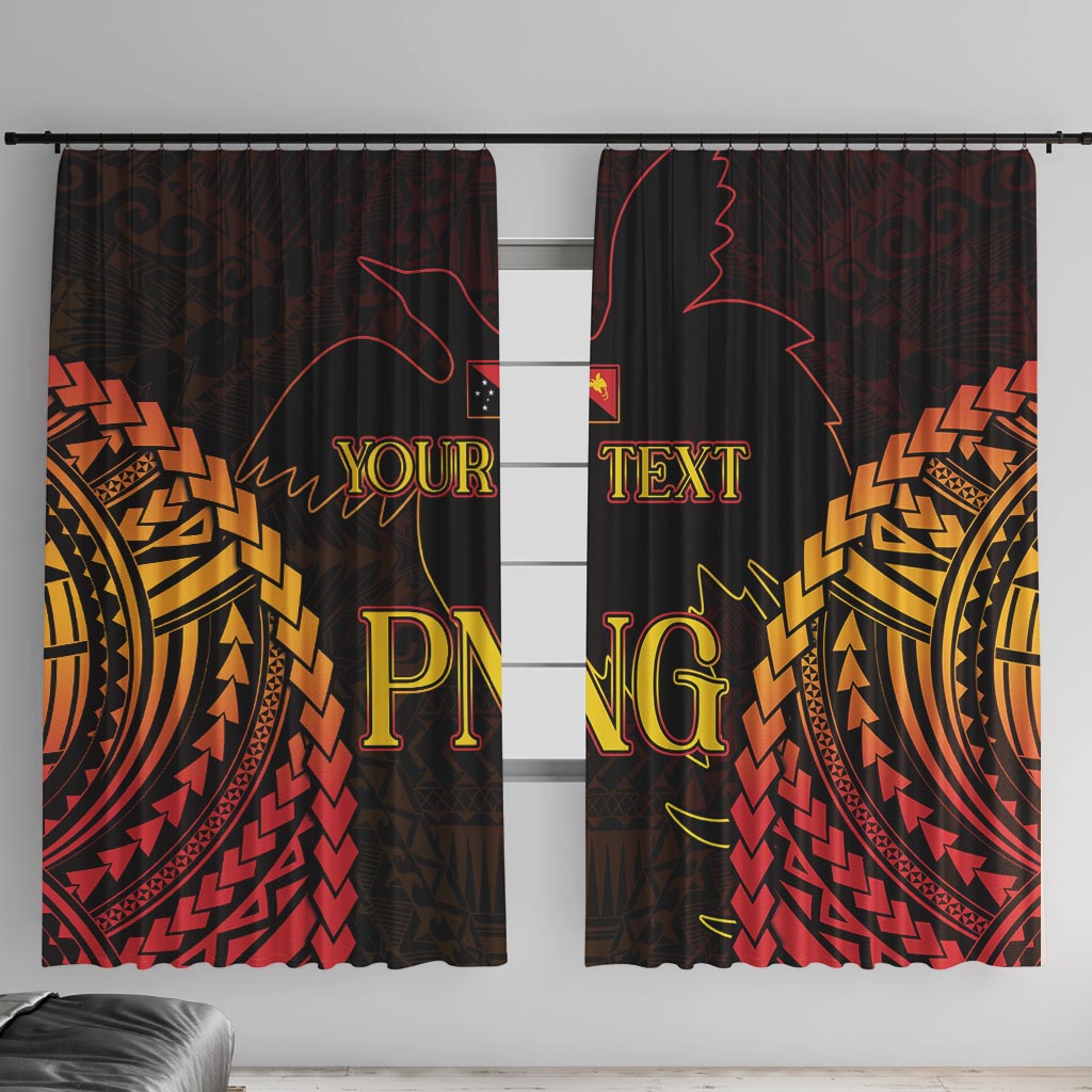 Custom Papua New Guinea Cricket Window Curtain Go Barramundis