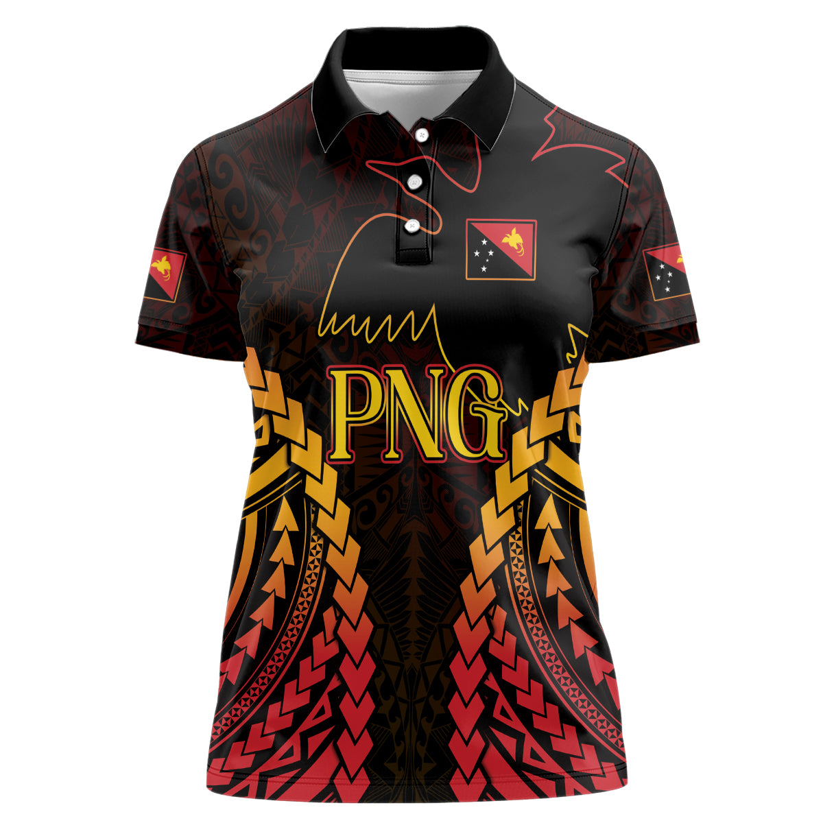 Custom Papua New Guinea Cricket Women Polo Shirt Go Barramundis