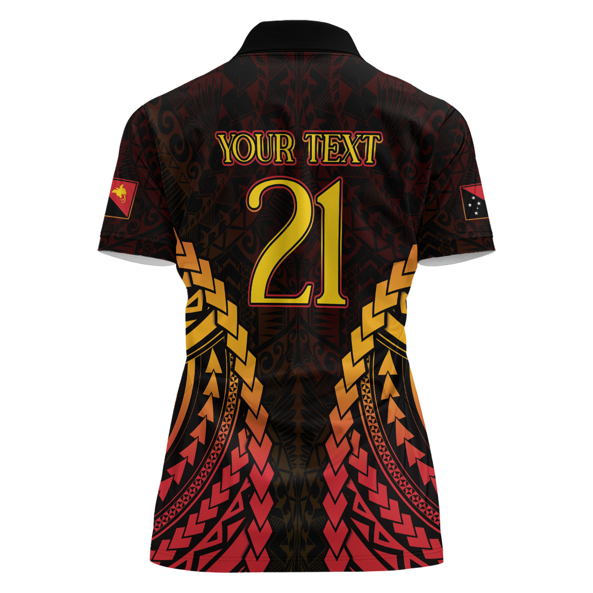 Custom Papua New Guinea Cricket Women Polo Shirt Go Barramundis