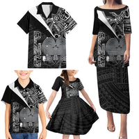 Custom Papua New Guinea Cricket Family Matching Puletasi and Hawaiian Shirt Tribal Bird of Paradise Tattoo LT9 - Polynesian Pride