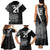 Custom Papua New Guinea Cricket Family Matching Tank Maxi Dress and Hawaiian Shirt Tribal Bird of Paradise Tattoo