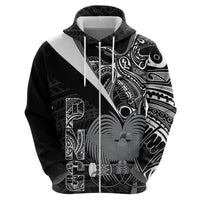 Custom Papua New Guinea Cricket Hoodie Tribal Bird of Paradise Tattoo