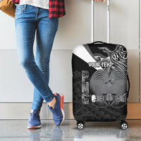 Custom Papua New Guinea Cricket Luggage Cover Tribal Bird of Paradise Tattoo LT9 - Polynesian Pride