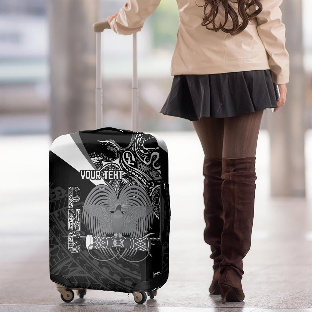 Custom Papua New Guinea Cricket Luggage Cover Tribal Bird of Paradise Tattoo LT9 - Polynesian Pride