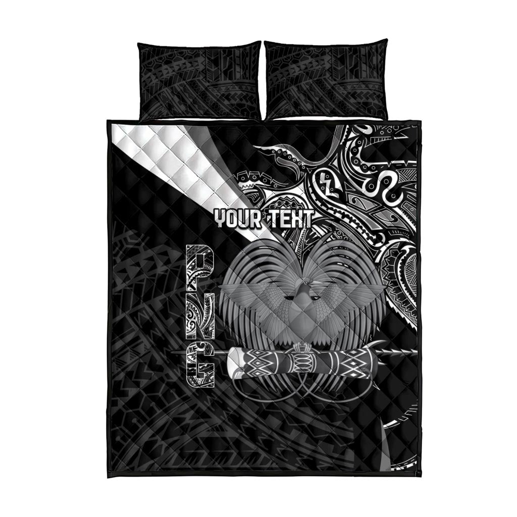 Custom Papua New Guinea Cricket Quilt Bed Set Tribal Bird of Paradise Tattoo