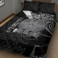 Custom Papua New Guinea Cricket Quilt Bed Set Tribal Bird of Paradise Tattoo