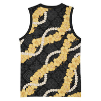 Aloha Melemele Hibiscus Pikake Lei Basketball Jersey Hawaiian Quilt Pattern LT9 - Polynesian Pride
