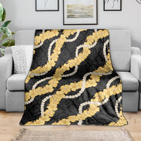 Aloha Melemele Hibiscus Pikake Lei Blanket Hawaiian Quilt Pattern LT9 - Polynesian Pride