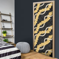 Aloha Melemele Hibiscus Pikake Lei Door Cover Hawaiian Quilt Pattern