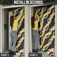Aloha Melemele Hibiscus Pikake Lei Door Cover Hawaiian Quilt Pattern