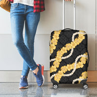 Aloha Melemele Hibiscus Pikake Lei Luggage Cover Hawaiian Quilt Pattern LT9 - Polynesian Pride