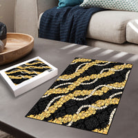Aloha Melemele Hibiscus Pikake Lei Puzzle Hawaiian Quilt Pattern LT9 - Polynesian Pride