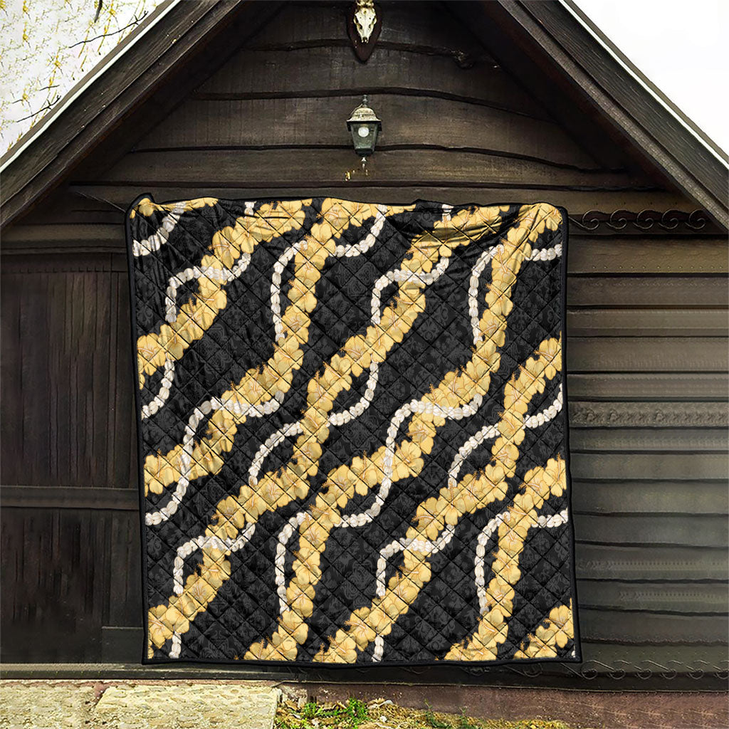 Aloha Melemele Hibiscus Pikake Lei Quilt Hawaiian Quilt Pattern LT9 - Polynesian Pride