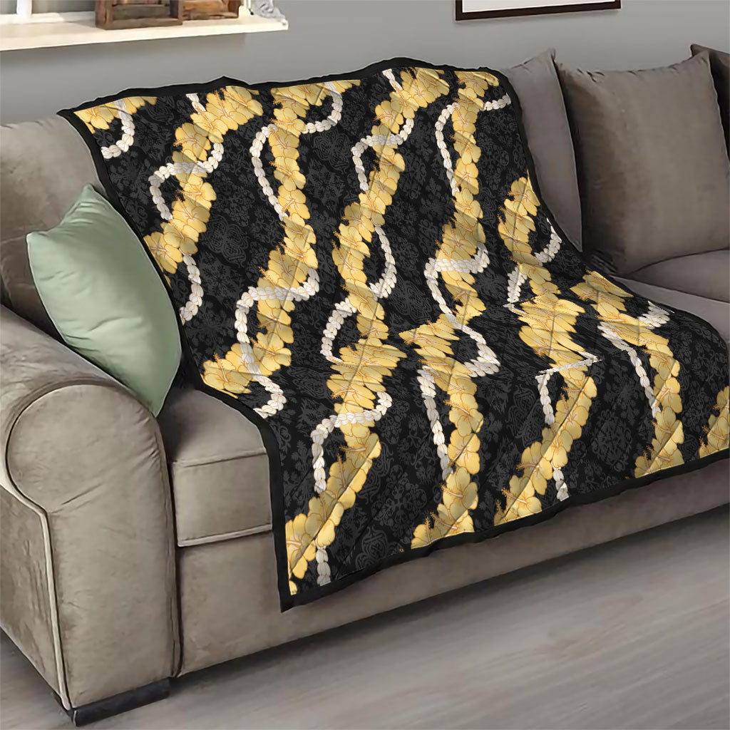 Aloha Melemele Hibiscus Pikake Lei Quilt Hawaiian Quilt Pattern LT9 - Polynesian Pride