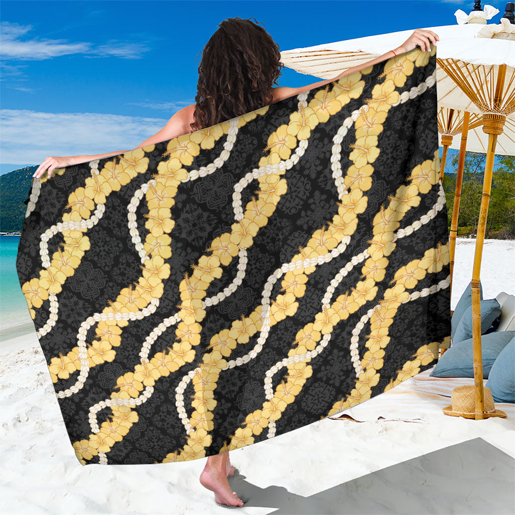 Aloha Melemele Hibiscus Pikake Lei Sarong Hawaiian Quilt Pattern