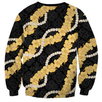 Aloha Melemele Hibiscus Pikake Lei Sweatshirt Hawaiian Quilt Pattern LT9 - Polynesian Pride