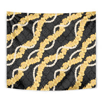 Aloha Melemele Hibiscus Pikake Lei Tapestry Hawaiian Quilt Pattern LT9 - Polynesian Pride