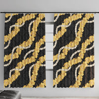 Aloha Melemele Hibiscus Pikake Lei Window Curtain Hawaiian Quilt Pattern