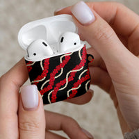 Aloha Ula'ula Hibiscus Pikake Lei AirPods Case Hawaiian Quilt Pattern LT9 - Polynesian Pride