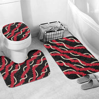 Aloha Ula'ula Hibiscus Pikake Lei Bathroom Set Hawaiian Quilt Pattern