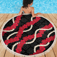 Aloha Ula'ula Hibiscus Pikake Lei Beach Blanket Hawaiian Quilt Pattern LT9 - Polynesian Pride