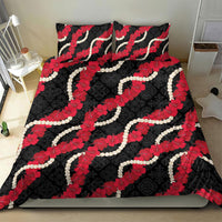Aloha Ula'ula Hibiscus Pikake Lei Bedding Set Hawaiian Quilt Pattern LT9 - Polynesian Pride