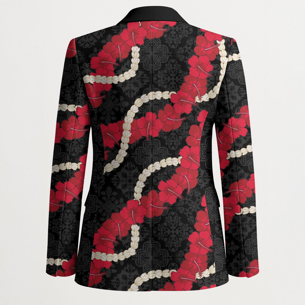 Aloha Ula'ula Hibiscus Pikake Lei Blazer Hawaiian Quilt Pattern LT9 - Polynesian Pride