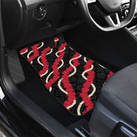 Aloha Ula'ula Hibiscus Pikake Lei Car Mats Hawaiian Quilt Pattern LT9 - Polynesian Pride