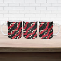 Aloha Ula'ula Hibiscus Pikake Lei Ceramic Mug Hawaiian Quilt Pattern LT9 - Polynesian Pride