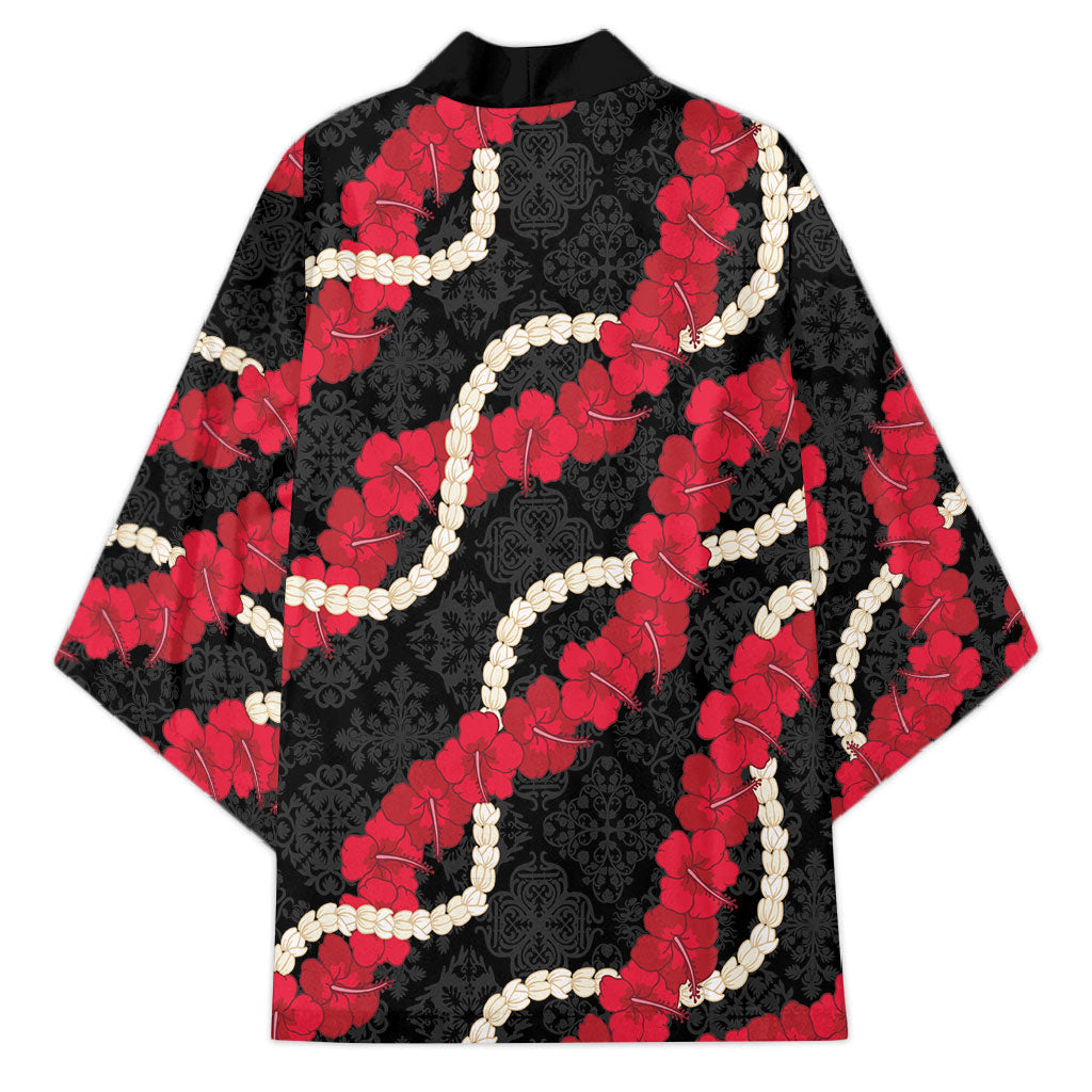 Aloha Ula'ula Hibiscus Pikake Lei Kimono Hawaiian Quilt Pattern LT9 - Polynesian Pride