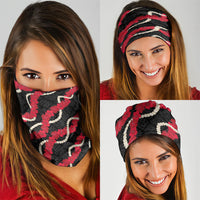 Aloha Ula'ula Hibiscus Pikake Lei Neck Gaiter Hawaiian Quilt Pattern LT9 - Polynesian Pride